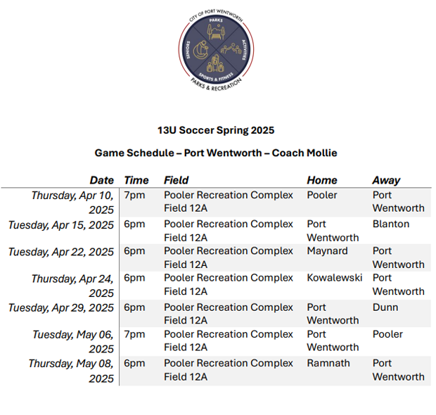 13U-Soccer-Spring-2025-Coach-Mollie-Schedule