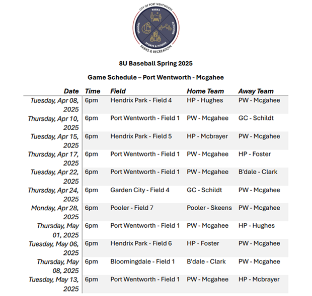 8U-Baseball-Spring-2025-Mcgahee-Schedule