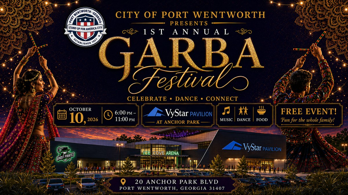 1st Annual Garba Festival at the VyStar Pavilion at Anchor Park in Port Wentworth, Georgia